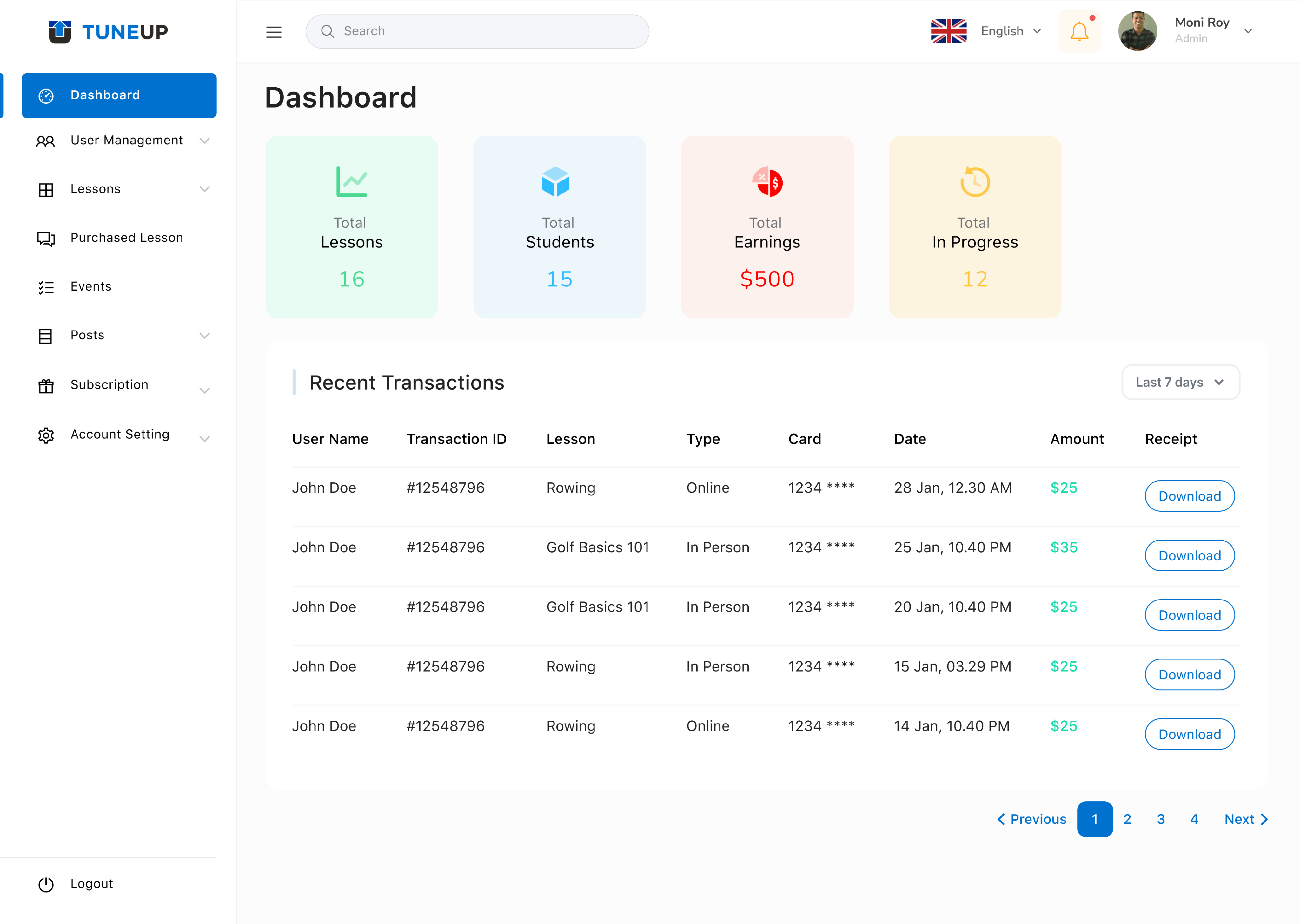 Revenue Dashboard